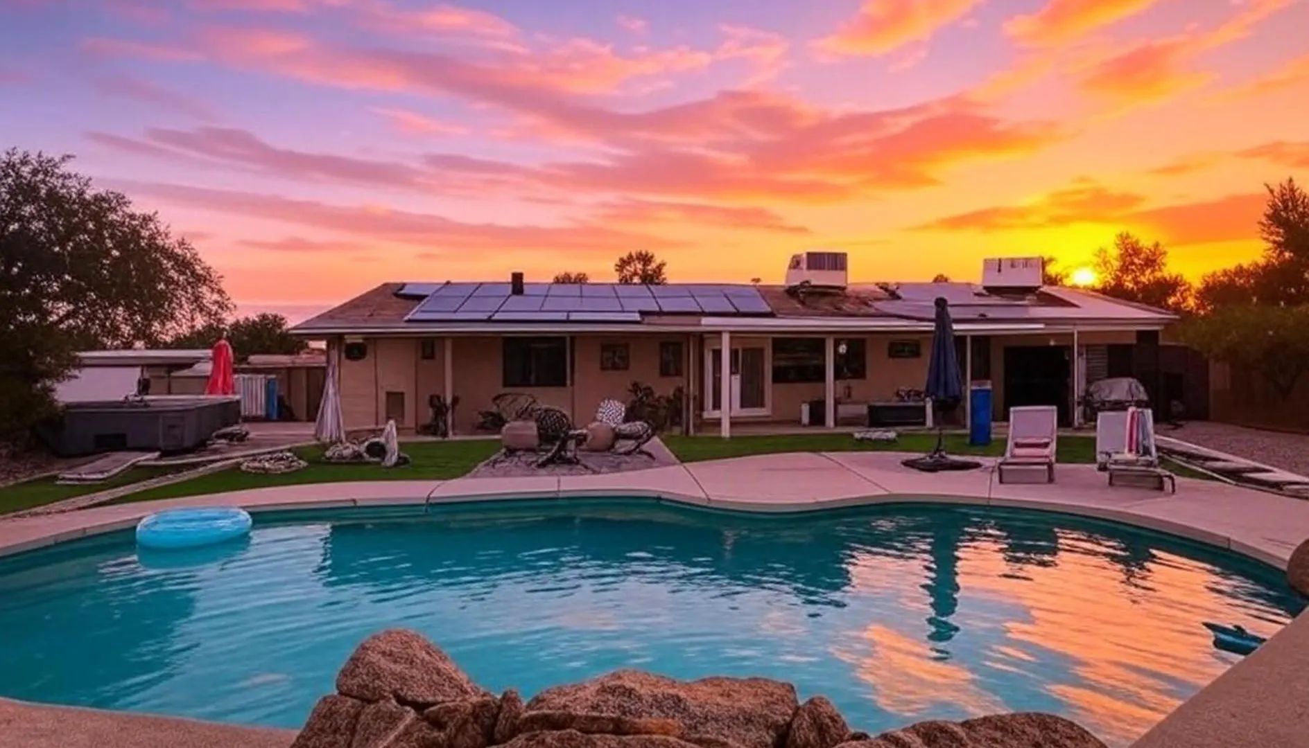 Ferienhaus Villa Hidden Gem In The Hidden Hills Mini Golf- Pool-Hot Tub-Rv Parking-Ev Charger Phoenix